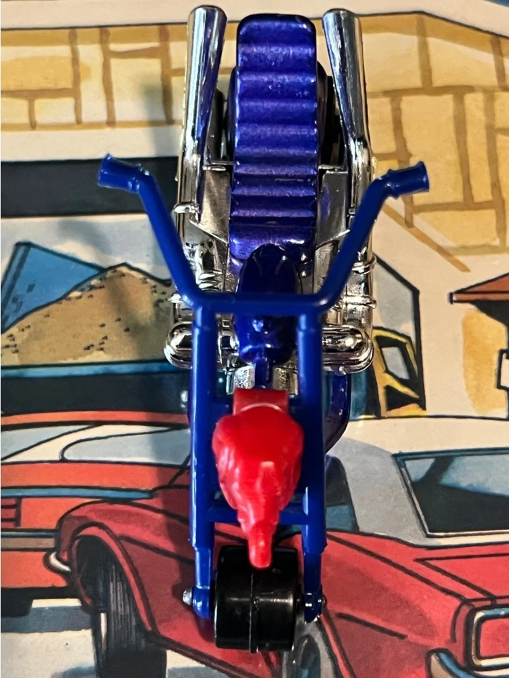 Vintage Matchbox Superfast 1972 Chopper “Jumbo Jet” No. 71 Blue Bike Lesney
